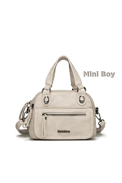 Mini Size Washing Leather Hand-Held Women's Bag 21-K Barcelona 1933