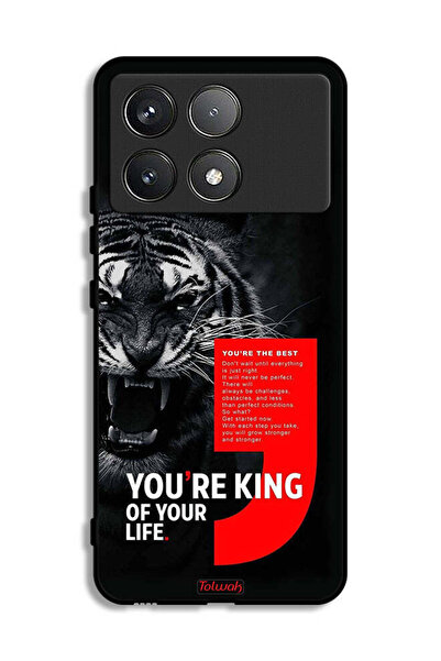Tolwak غطاء حماية لهاتف Xiaomi Poco F6 Pro أنت ملك حياتك