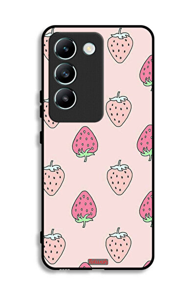 Tolwak غطاء حماية لهاتف Vivo V30 Lite 4G بنقشة الفراولة