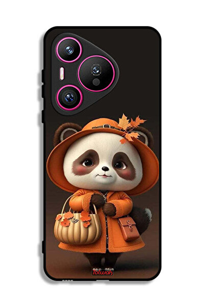 Tolwak غطاء حماية لهاتف هواوي بيورا 70 بتصميم سيدة باندا لطيفة