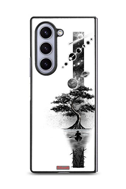 Tolwak غطاء حماية لهاتف Samsung Galaxy Z Fold6 بتصميم فن الأرض والفضاء