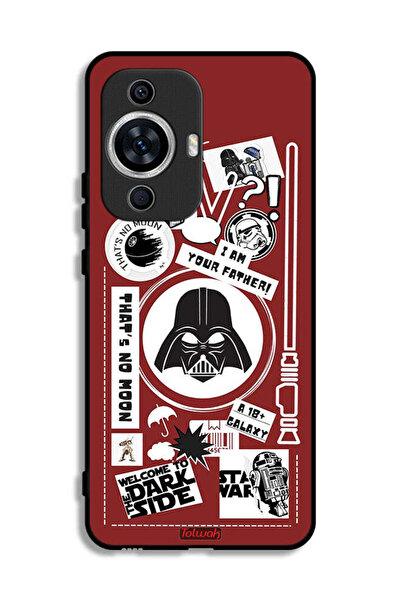 Tolwak غطاء حماية لهاتف هواوي نوفا 12 إس، ملصق "مرحبًا بكم في الجانب المظلم"