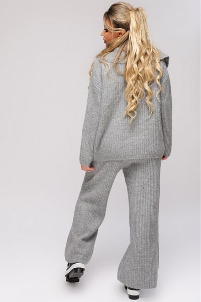 Atmosphere Fashion Gray knit suit