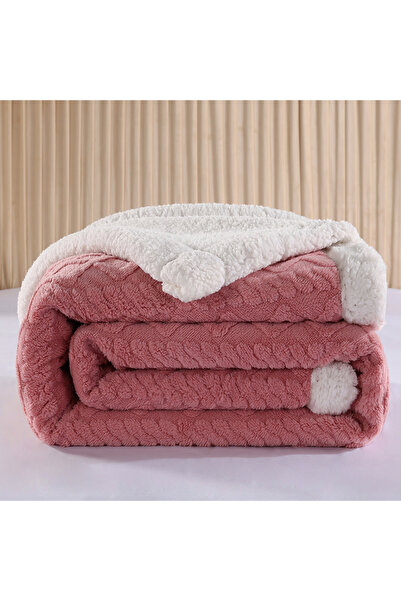 Generic Luxurious Extra Thick Reversible Jacquard Sherpa Blanket Factory OME Warm Soft Plush TAFU Fleece Jac
