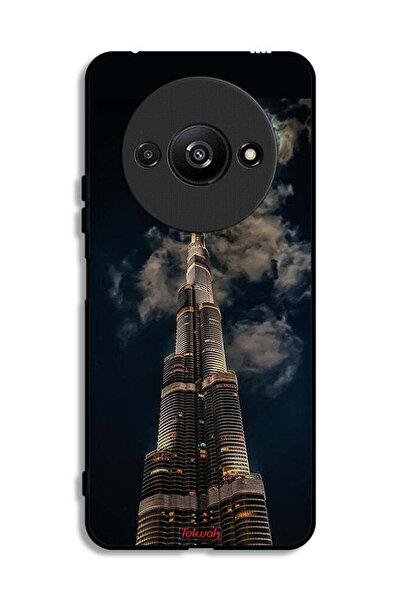 Tolwak Xiaomi Redmi A3 4G Protective Case Cover Burj Khalifa In Night