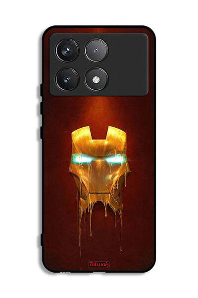 Tolwak غطاء حماية لهاتف شاومي ريدمي K70 من مارفل كوميكس - الرجل الحديدي