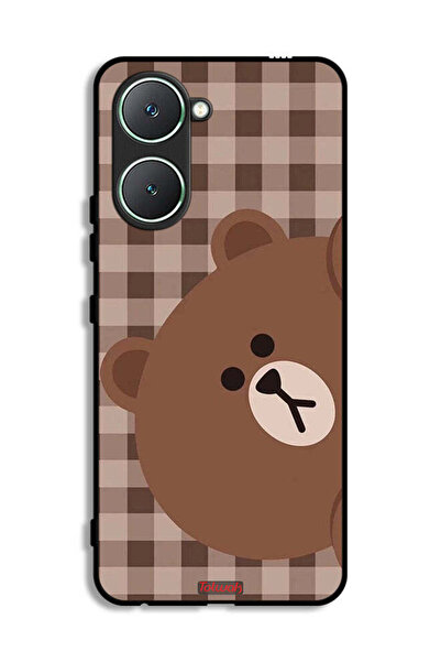 Tolwak غطاء حماية على شكل دب تيدي لهاتف Vivo Y03 4G