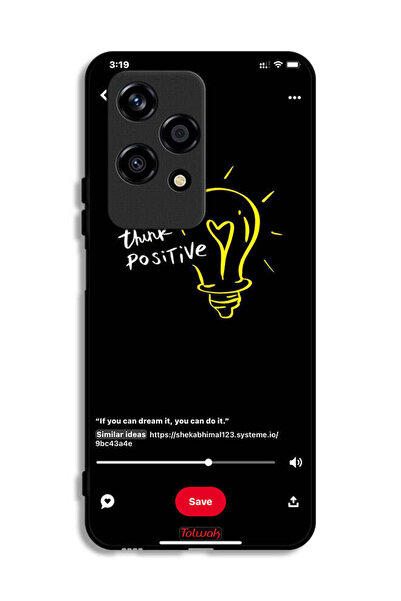 Tolwak غطاء حماية لهاتف Honor 200 Lite 5G - فكر بإيجابية