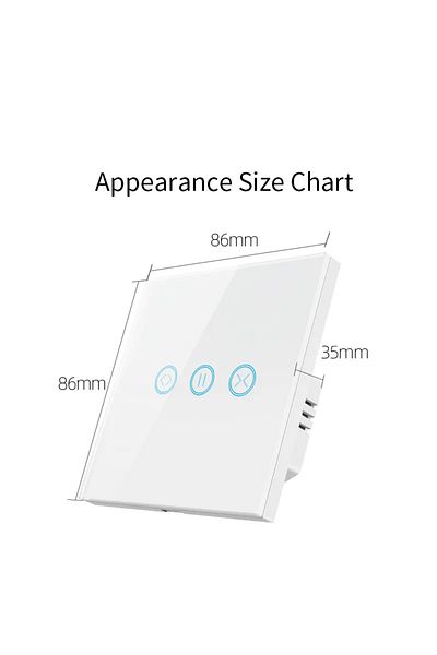 Generic Smart switch to control the curtain or shutter - white
