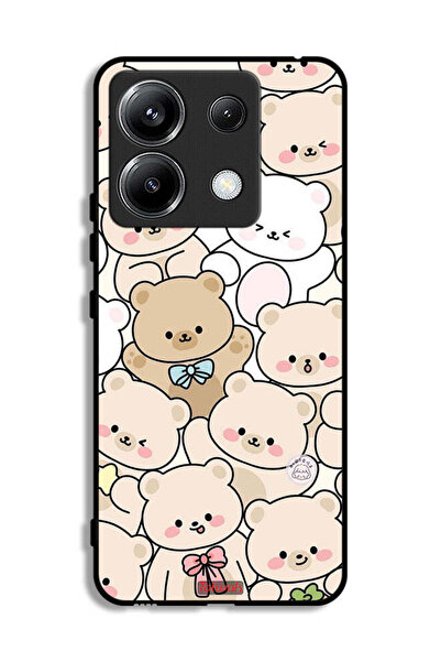 Tolwak غطاء حماية لهاتف Xiaomi Poco X6 5G بنقشة دببة