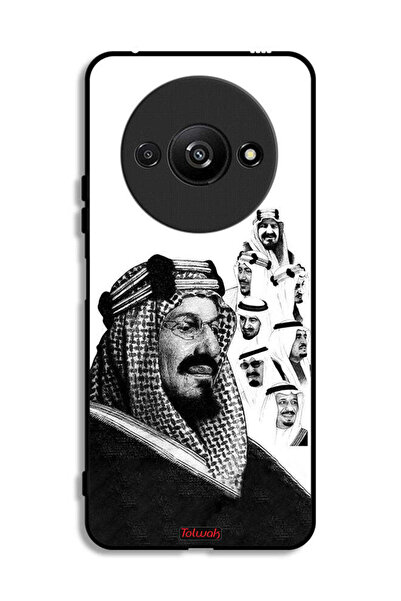 Tolwak غطاء حماية لهاتف شاومي ريدمي A3 4G، ملصق فني أبيض وأسود لملوك المملكة ...