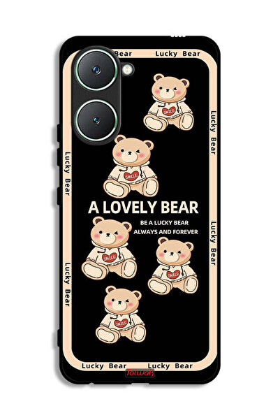 Tolwak غطاء حماية لهاتف Vivo Y03 4G - دب جميل