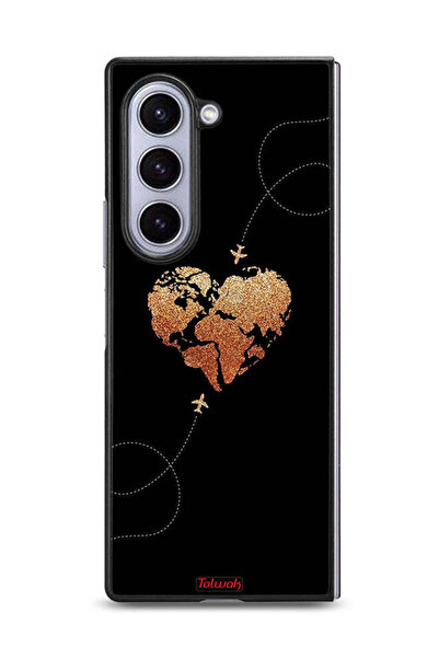 Tolwak غطاء حماية لهاتف سامسونج جالاكسي زد فولد 6 - طائرات تلامس القلب