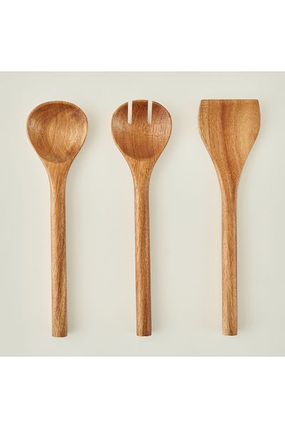 Bella Maison Allison 3-Piece Acacia Serving Set Natural (29,5X7,5 cm)