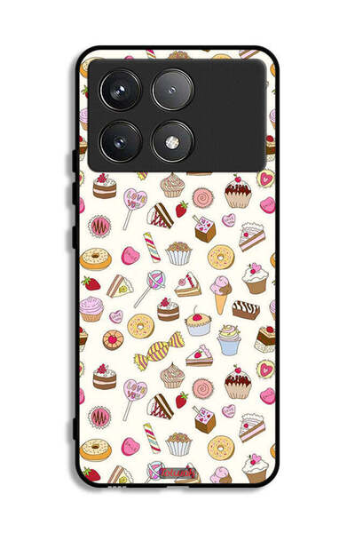 Tolwak غطاء حماية لهاتف Xiaomi Redmi K70 بنمط العناصر المفضلة