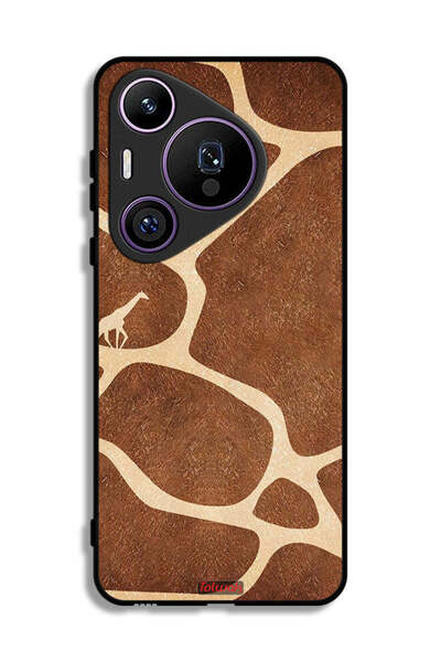 Tolwak غطاء حماية لهاتف هواوي بيورا 70 برو بتصميم جلد الزرافة