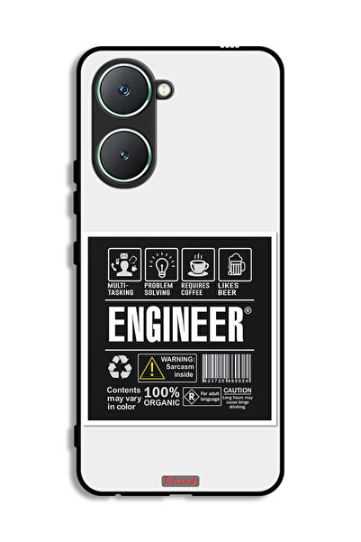 Tolwak غطاء حماية لهاتف Vivo Y03 4G، ملصق مهندس