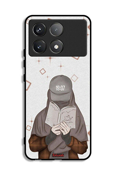 Tolwak Xiaomi Poco F6 Pro Protective Case Cover Girl Reading Art