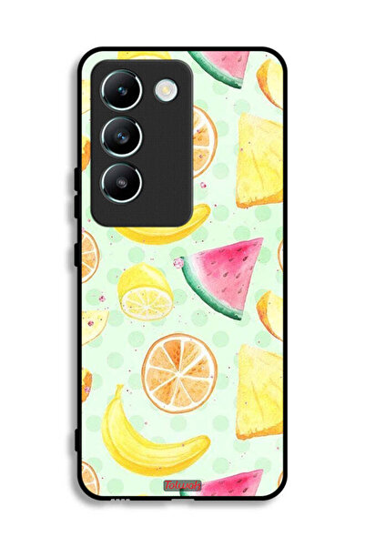 Tolwak غطاء حماية لهاتف Vivo Y100 4G برسومات فنية بألوان مائية وفواكه