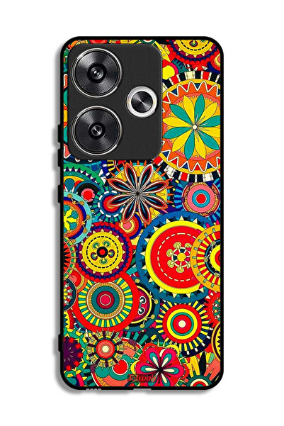 Tolwak غطاء حماية لهاتف Xiaomi Poco F6 5G بنمط ماندالا ملون