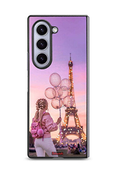 Tolwak غطاء حماية لهاتف سامسونج جالاكسي زد فولد 6 بطبعة فتاة تحمل بالونات