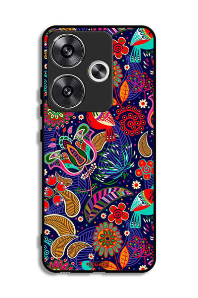 Tolwak غطاء حماية لهاتف Xiaomi Poco F6 5G بنقشة طيور وزهور