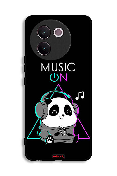 Tolwak غطاء حماية لهاتف Vivo V30e 5G بطبعة موسيقى الباندا