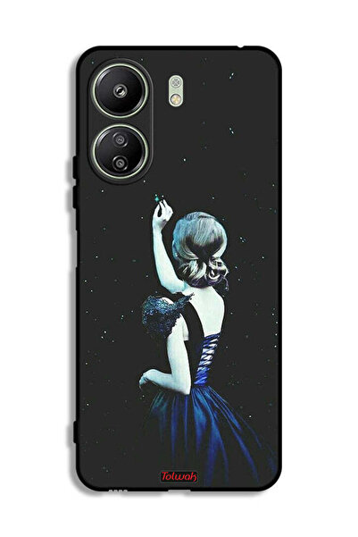Tolwak غطاء حماية لهاتف شاومي ريدمي 13 سي بنقشة نجمة اللمس