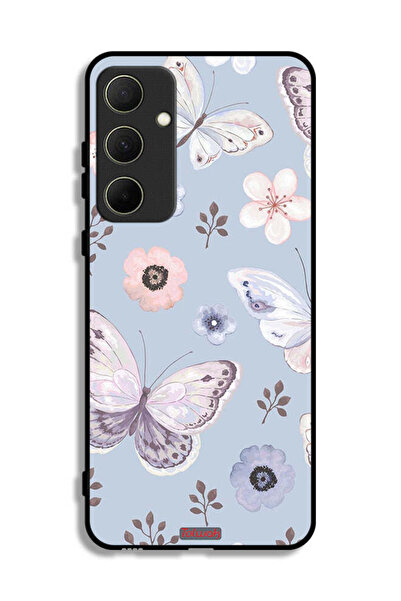 Tolwak Samsung Galaxy A35 5G Protective Case Cover Butterflies And Flowers