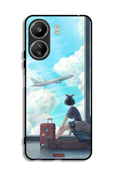 Tolwak غطاء حماية لهاتف Xiaomi Redmi 13C بتصميم فن السفر