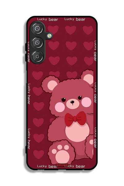 Tolwak غطاء حماية لهاتف سامسونج جالاكسي M15 5G بتصميم الدب المحظوظ