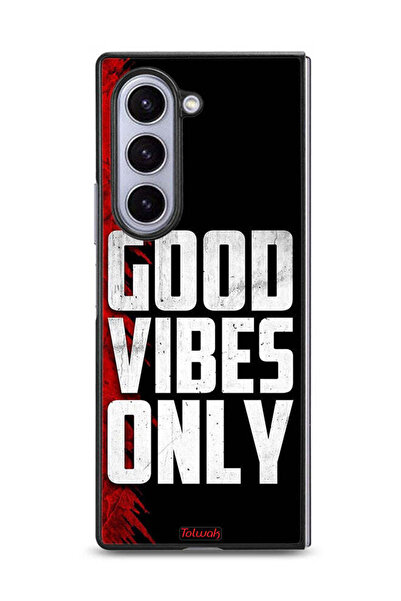 Tolwak غطاء حماية لهاتف Samsung Galaxy Z Fold6 - Good Vibes Only