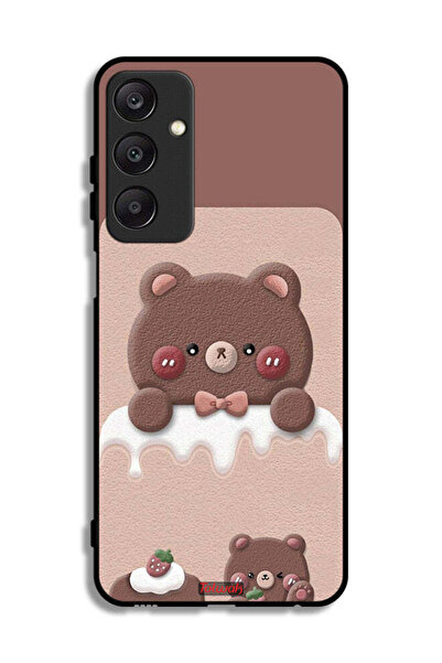 Tolwak غطاء حماية لهاتف سامسونج جالاكسي A25 5G بطبعة دب الفراولة