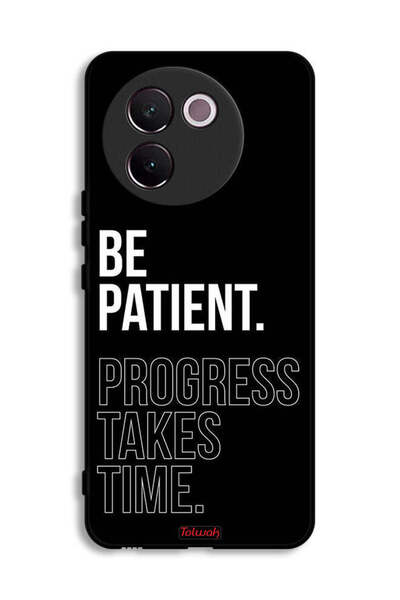 Tolwak غطاء حماية لهاتف Vivo V30e 5G كن صبورًا فالتقدم يستغرق وقتًا