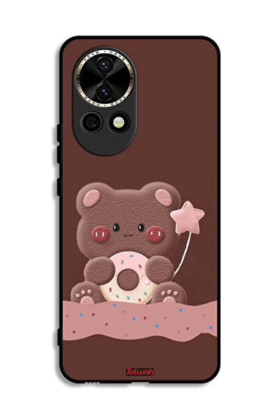 Tolwak غطاء حماية لهاتف هواوي نوفا 12 5G بطبعة دب الدونات