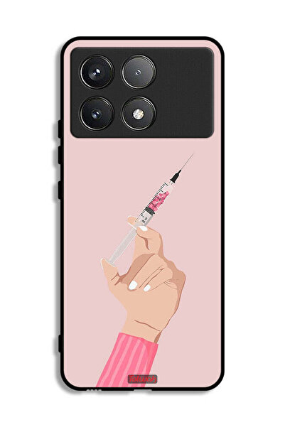 Tolwak Xiaomi Poco F6 Pro Protective Case Cover Love Injection
