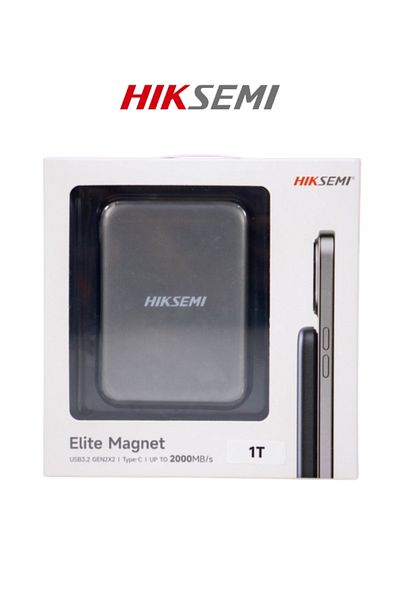 Hiksemi Elite Magnet Portable SSD with Magnetic Design Compatible with Iphone Android Devices