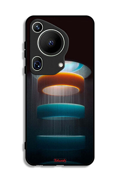 Tolwak غطاء حماية لهاتف هواوي بيورا 70 ألترا بنقشة حلقات فنية