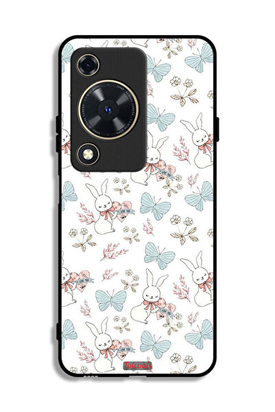 Tolwak غطاء حماية لهاتف هواوي إنجوي 70 بتصميم أرنب وفراشات