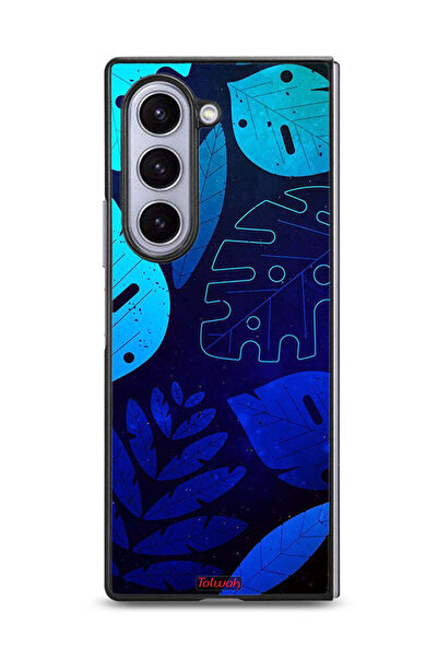 Tolwak غطاء حماية لهاتف Samsung Galaxy Z Fold6 بنقشة أوراق الشجر