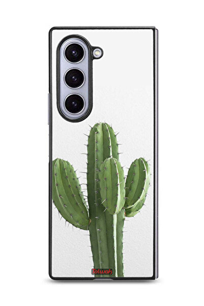 Tolwak غطاء حماية لهاتف سامسونج جالاكسي زد فولد 6 بنقشة نبات الصبار