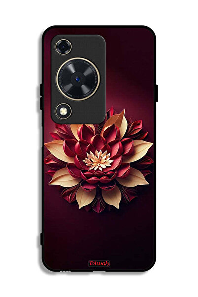 Tolwak غطاء حماية لهاتف هواوي إنجوي 70 بتصميم زهور تجريدية