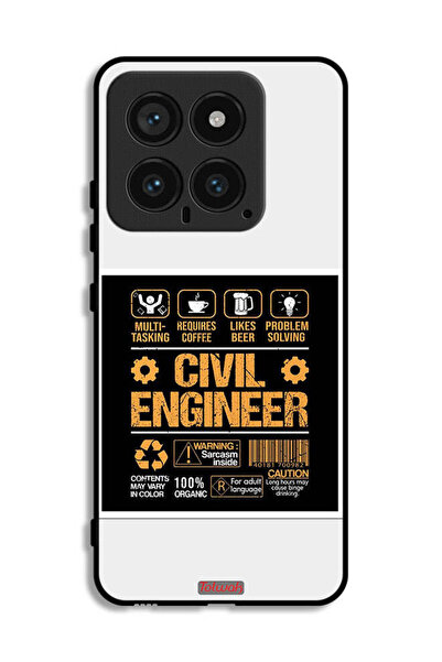 Tolwak غطاء حماية لهاتف شاومي 14 - ملصق مهندس مدني