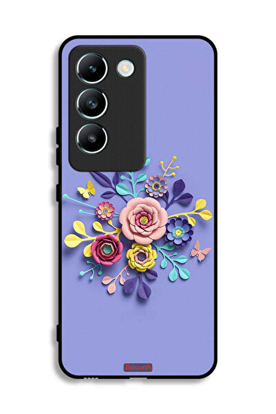 Tolwak Vivo Y100 4G Protective Case Cover Flowers Art