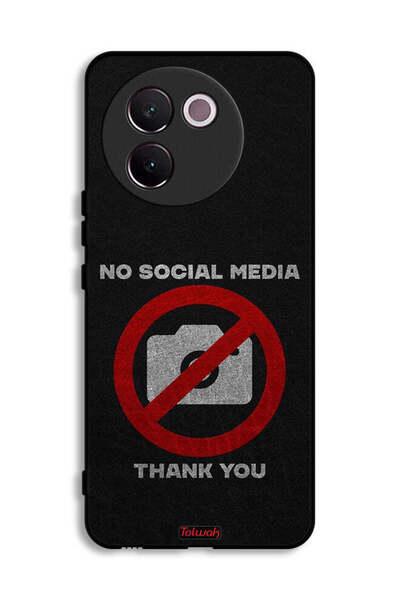 Tolwak غطاء حماية لهاتف Vivo V30e 5G لا يدعم وسائل التواصل الاجتماعي، شكرًا لك