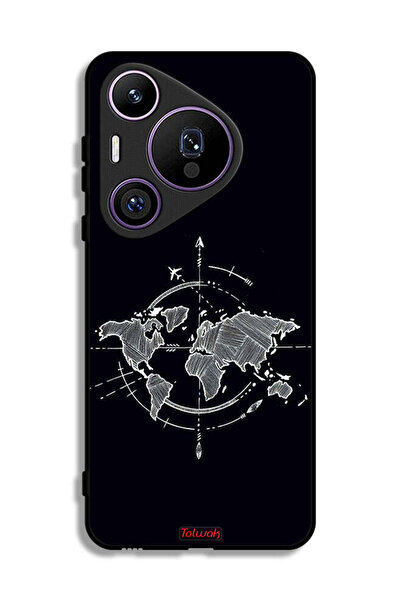 Tolwak غطاء حماية هواوي بيورا 70 برو بتصميم فن البوصلة