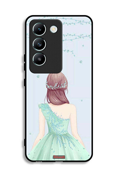 Tolwak Vivo V30 Lite 4G Protective Case Cover Cute Girl In Floral Dress