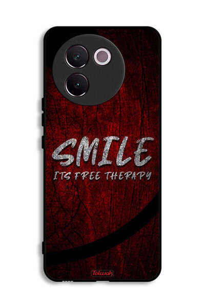 Tolwak Vivo V30e 5G Protective Case Cover Smile Its Free Therapy