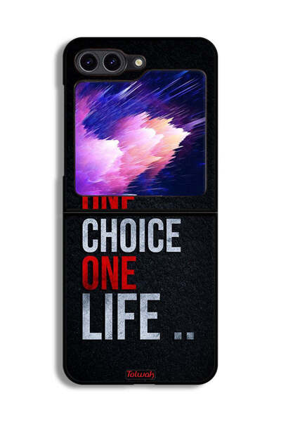 Tolwak غطاء حماية لهاتف Samsung Galaxy Z Flip6 One Choice One Life