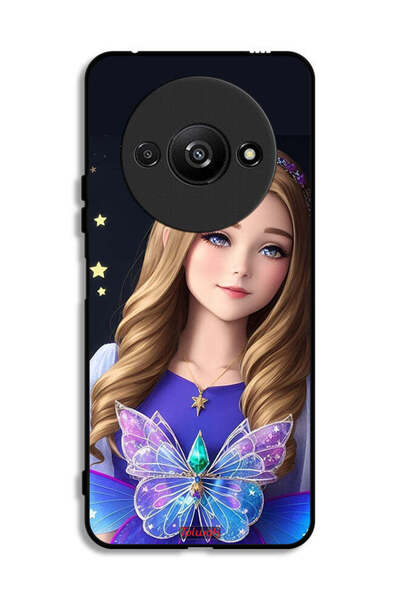 Tolwak Xiaomi Redmi A3 4G Protective Case Cover Cute Butterfly Girl